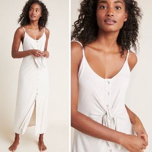 Anthropologie Saturday Sunday Striped Button Front Knit Maxi Dress S